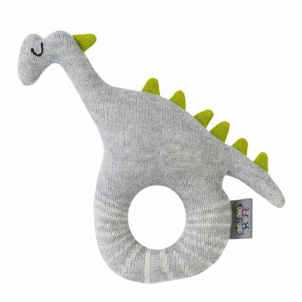 Avis Hochet bébé en coton tricoté, Dinosaure Sevira Kids 1