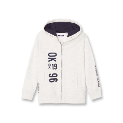 Avis Sweat-shirt à capuche blanc garçon OKAIDI 1
