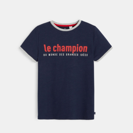 Avis T-shirt jersey flammé Champion bleu garçon OKAIDI 1