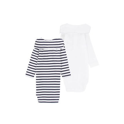 Avis Lot de bodies 2 "Brendan" Baby - Blanc/Navire ARMOR-LUX 4