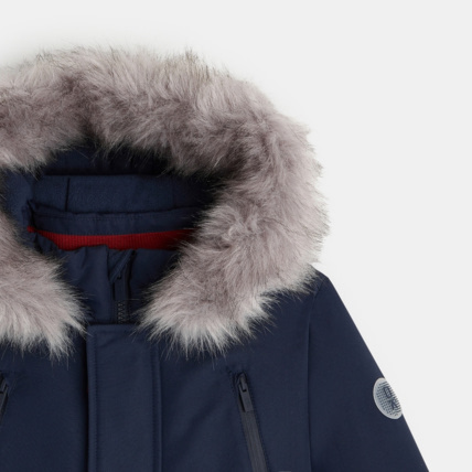 Avis Parka matelassée bleue à capuche garçon OKAIDI 3