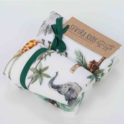Avis Lot de 2 langes en bambou, Safari Sevira Kids 2
