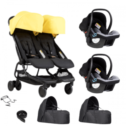 Avis Poussette Double  Nano Duo + 2 Cocoon V2 + 2 Coques Auto Protect Mountain Buggy 1