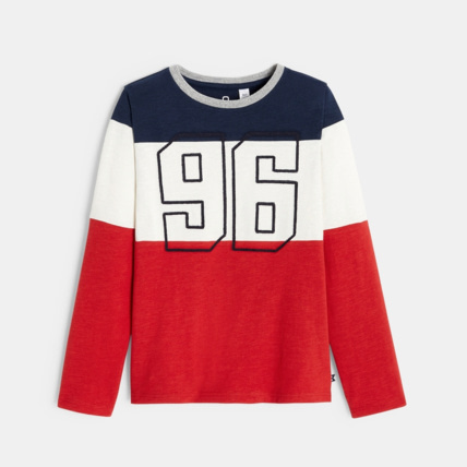 Avis T-shirt manches longues "96" rouge garçon OKAIDI 1