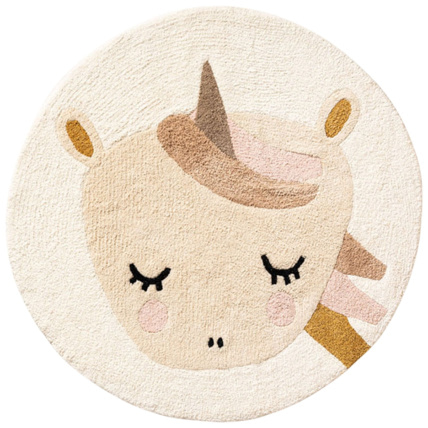 Avis Tapis rond enfant lavable Licorne Lara Petite Amélie 1