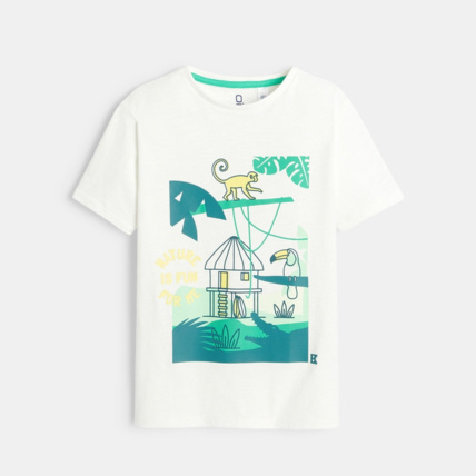 Avis T-shirt à motif placé blanc garçon OKAIDI 2