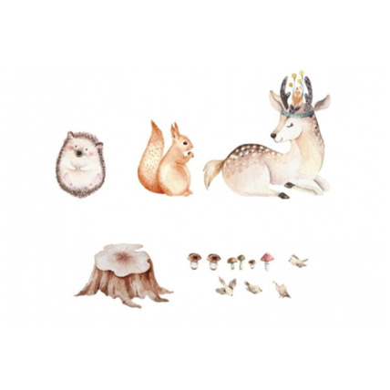 Avis Stickers biche, écureuil et hérisson Mon Lit Cabane 1