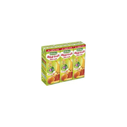 Avis BLEDI FRUIT 100% Fruits pomme banane abricot 3 x 200 ml dès 6 mois Blédina 1