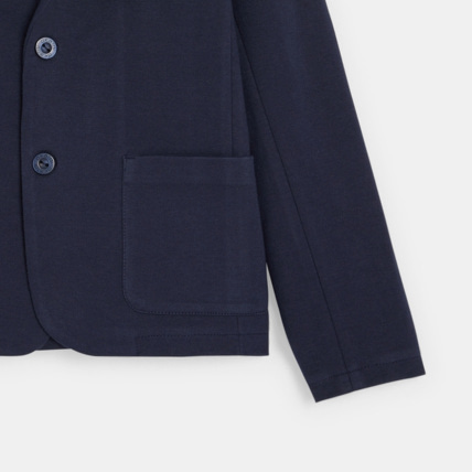 Avis Veste de costume en jersey bleu garçon OKAIDI 4