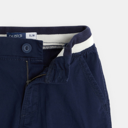 Avis Bermuda cargo coupe slim bleu garçon OKAIDI 2