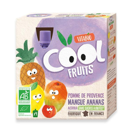 Avis Cool Fruits - Pomme de Provence Mangue Ananas Acérola Babybio 1