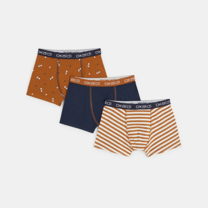 Avis Boxers en jersey (lot de 3) orange garçon OKAIDI 1