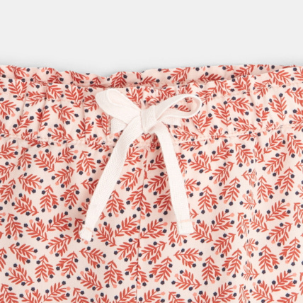 Avis Pantalon fluide imprimé feuillages rose fille OKAIDI 3