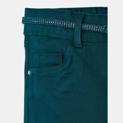 Avis Pantalon skinny hyper stretch turquoise fille OKAIDI 3