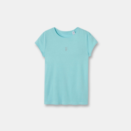 Avis T-shirt basique bleu fille OKAIDI 1