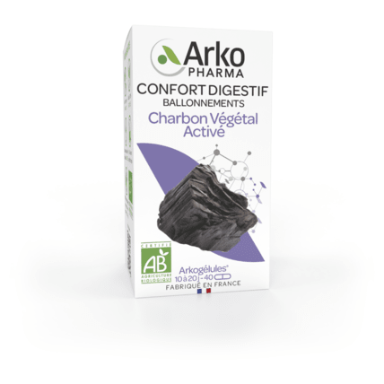 Avis Boite de 40 gélules charbon végétal bio Arkogelules ARKOPHARMA 1