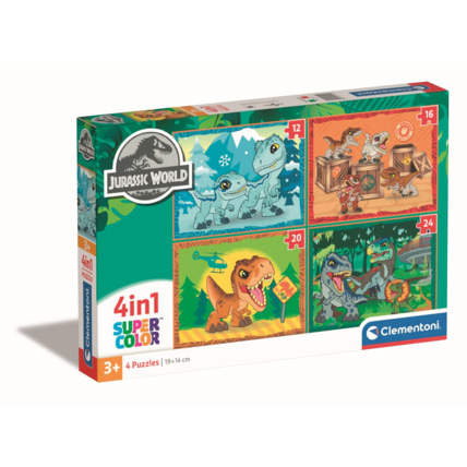 Avis Puzzle Jurassic World - 1x12 + 1x16 + 1x20 + 1x24 pièces Clementoni 1