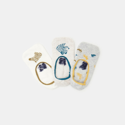 Avis Chaussettes invisibles fantaisie (lot de 3) jaunes garçon OKAIDI 2