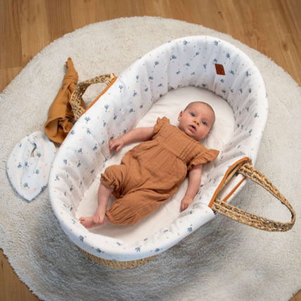 Avis Habillage de couffin en gaze de coton, Bleuet Sevira Kids 2
