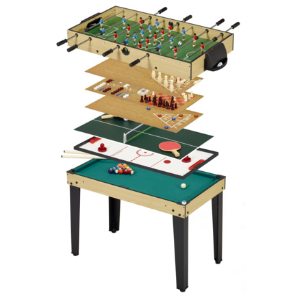 Avis Table de jeux 10 en 1 - Baby-Foot - Billard - Ping Pong - Hockey - Bowling - Cartes Kangui 1