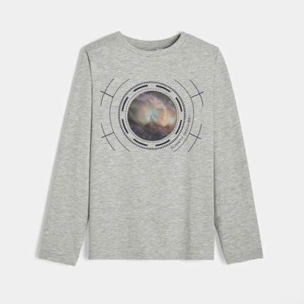 Avis T-shirt hologramme gris garçon OKAIDI 2