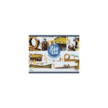 Avis Jeu de billes et circuit Zig and Go Wroom a moteur DJECO 1