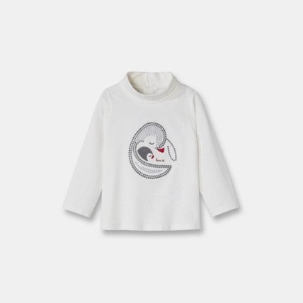 Avis T-shirt col roulé à motif OBAÏBI 1