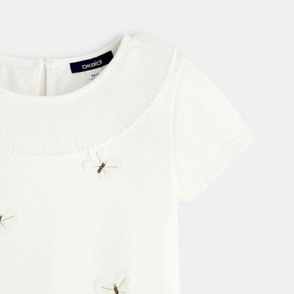Avis T-shirt motif papillon blanc fille OKAIDI 2