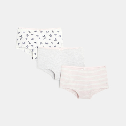 Avis Culottes coupe boxer coeur (lot de 3) bleu fille OKAIDI 1