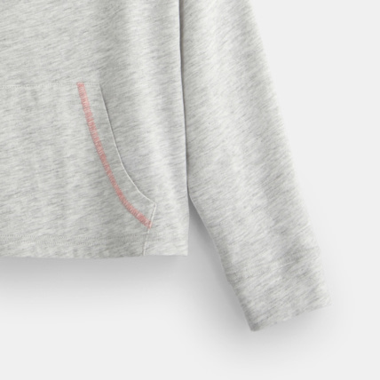 Avis T-shirt à capuche gris fille OKAIDI 3