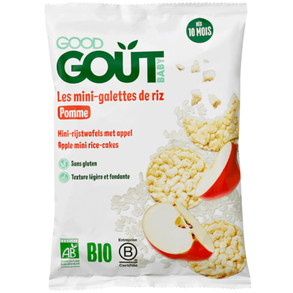 Avis Mini-galettes de riz à la pomme bio Good Goût 1