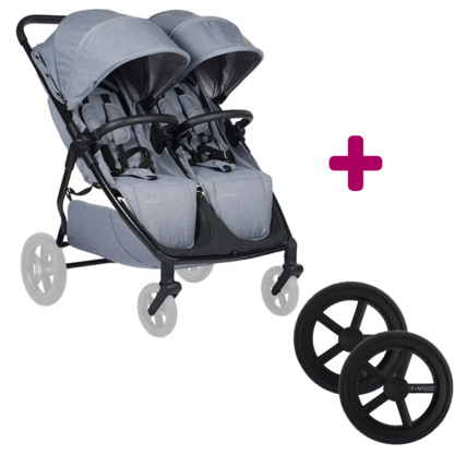 Avis Poussette double M.Twin X Mast Swiss Design 4
