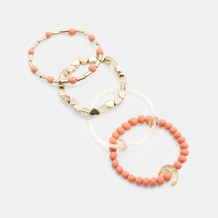 Avis Bracelets perles fantaisie rose et or fille OKAIDI 1