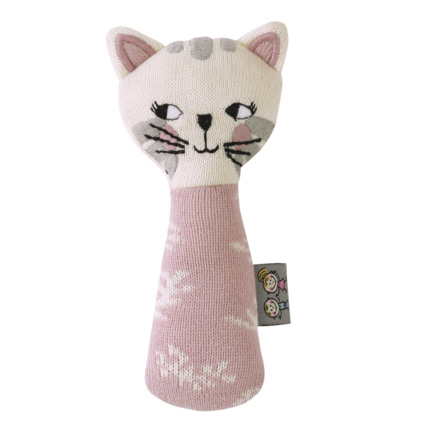 Avis Hochet tricoté en coton bio, Chaton Sevira Kids 2