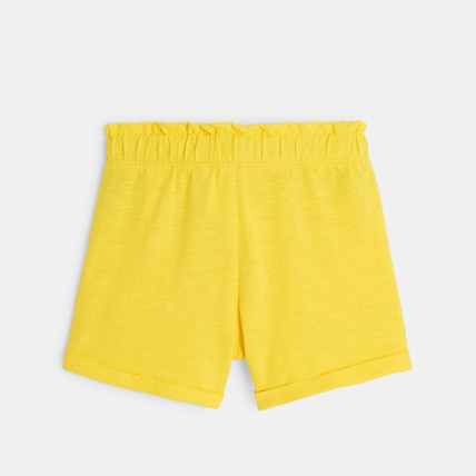 Avis Short en jersey uni jaune fille OKAIDI 3