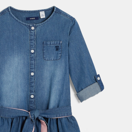 Avis Robe denim chambray bleue fille OKAIDI 3
