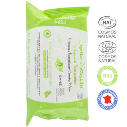 Avis Lingettes A L'huile D'olive Ecologiques Biodegradables ALPHANOVA 1