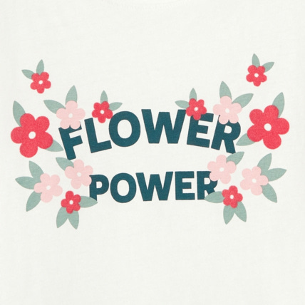Avis T-shirt flower power blanc fille OKAIDI 2