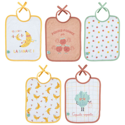 Avis Lot de 5 bavoirs naissance Babycalin 1