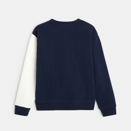 Avis Sweat-shirt tricolore colorblock bleu garçon OKAIDI 3