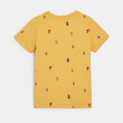 Avis T-shirt manches courtes à petits motifs jaune garçon OKAIDI 3