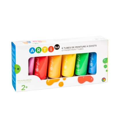 Avis 6 bouteilles de peinture à doigts Oxybul 1