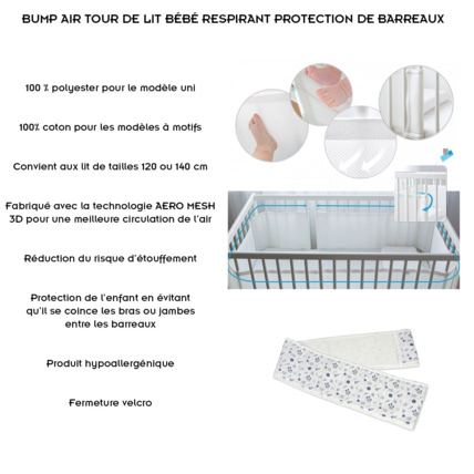 Avis Tour de lit bébé respirant BUMP AIR BABYMATEX 2