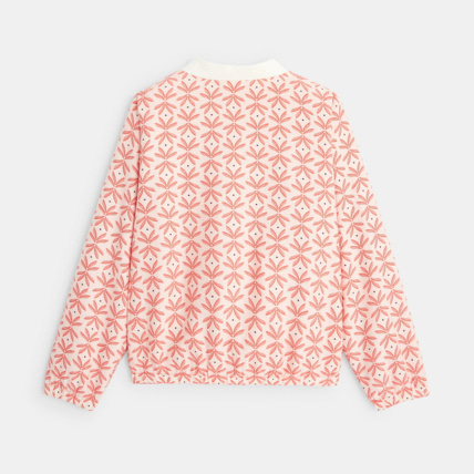 Avis Blouson zippé réversible palmiers rose fille OKAIDI 2