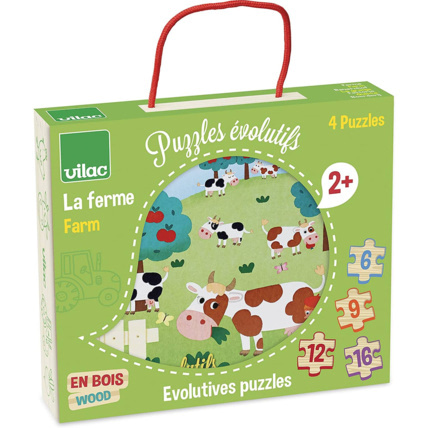 Avis 4 puzzles évolutifs Ferme VILAC 1