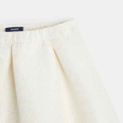 Avis Jupe de cérémonie à motifs irisés blanche fille OKAIDI 2