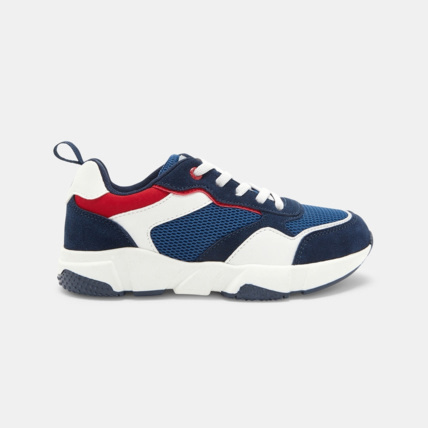 Avis Baskets sportswear mix matières bleues garçon OKAIDI 1