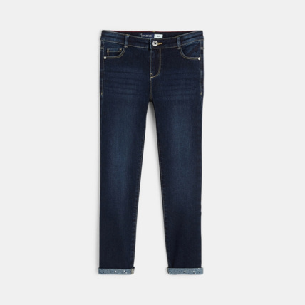 Avis Jean slim thermorégulant bleu fille OKAIDI 1