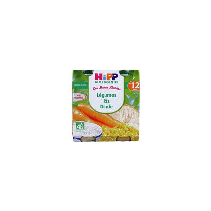 Avis Légumes Riz Dinde 250g dès 12 mois HIPP 1