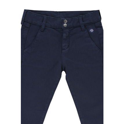 Avis Pantalon taille élastique Kids - coton - Marine Deep ARMOR-LUX 3